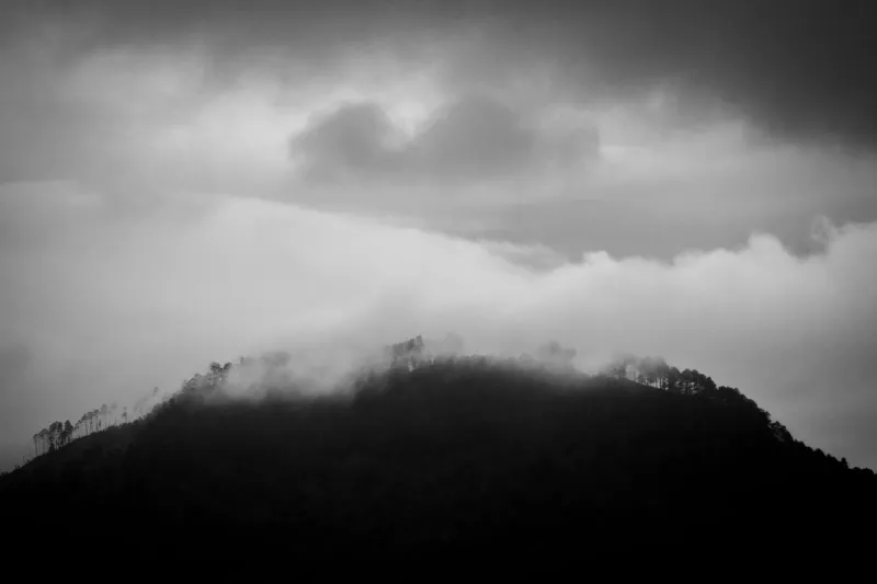 La brume posée sur les reliefs du Honduras