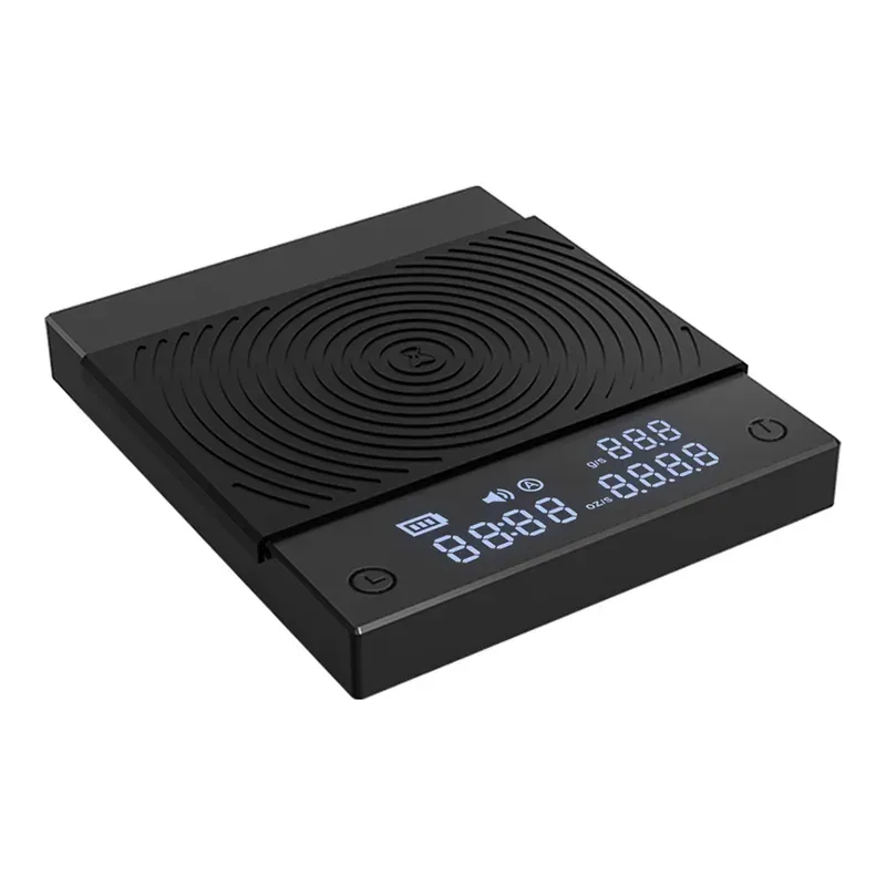 Timemore Black Mirror Basic 2 scale in black, seen from above at an angle